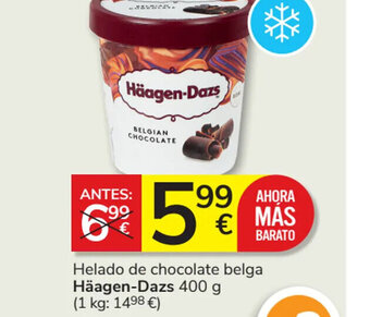 Consum Helado de chocolate belga Häagen-Dazs oferta