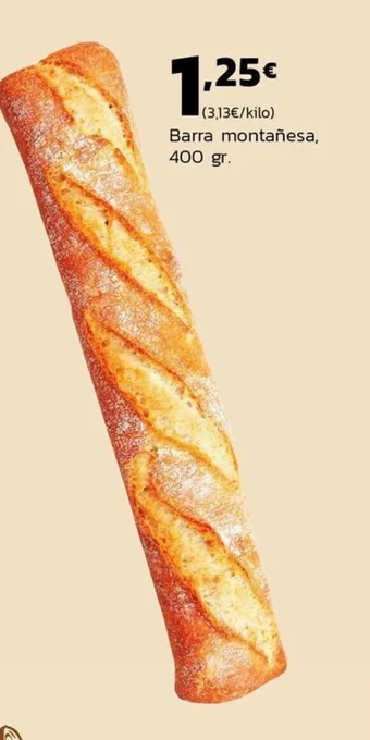 Supermercados Lupa Barra montañesa, 400 gr. oferta