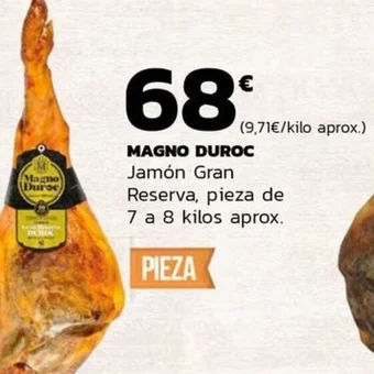 Supermercados Lupa MAGNO DUROC Jamón Gran oferta