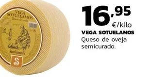 Supermercados Lupa VEGA SOTUELAMOS Queso de oveja Semicurado oferta