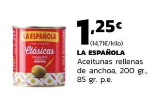 Supermercados Lupa LA ESPAÑOLA oferta