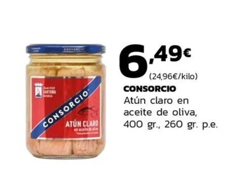 Supermercados Lupa CONSORCIO Atún claro en aceite de oliva oferta
