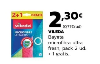 Supermercados Lupa VILEDA Bayeta microfibra ultra fresh oferta