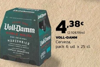 Supermercados Lupa VOLL-DAMM Cerveza, pack 6 ud. x 25 cl. oferta