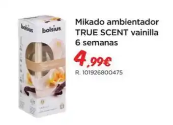 Espaço Casa Bolsius True Scent Mikado ambientador vainilla 6 semanas oferta