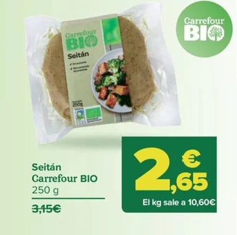 Carrefour Seitán Carrefour BIO 250 g oferta
