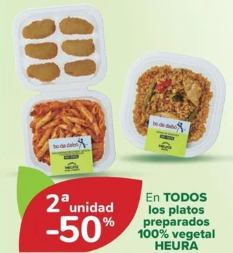 Carrefour EN TODOS los platos preparados 100% vegetal HEURA oferta