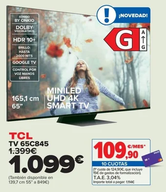 Carrefour TCL TV 65C845 oferta