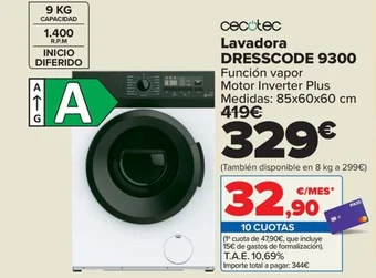 Carrefour Lavadora DRESSCODE 9300 oferta