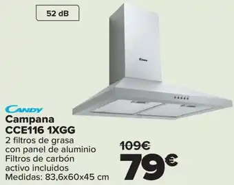 Carrefour CANDY Campana CCE116 1XGG oferta