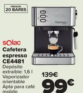 Carrefour Cafetera espresso CE4481 oferta