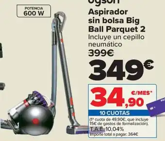 Carrefour Aspirador sin bolsa Big Ball Parquet 2 oferta