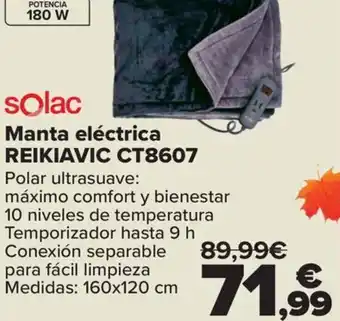 Carrefour Manta eléctrica REIKIAVIC CT8607 oferta