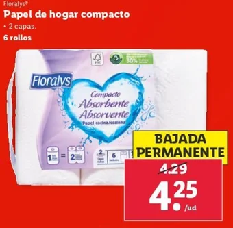 Lidl Papel de hogar compacto oferta