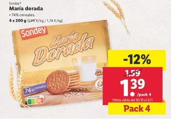 Lidl María dorada oferta