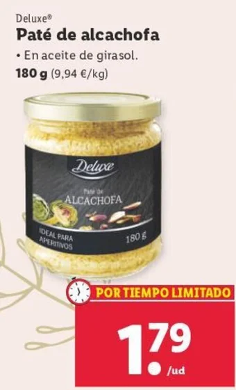 Lidl Paté de alcachofa oferta