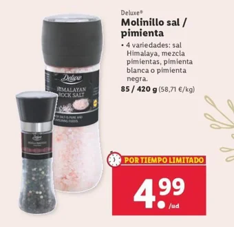 Lidl Molinillo sal/ pimienta oferta