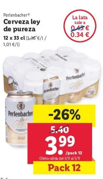 Lidl Cerveza ley de pureza oferta
