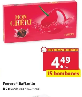 Lidl Ferrero Raffaello oferta