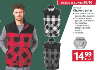 Lidl Chaleco polar oferta