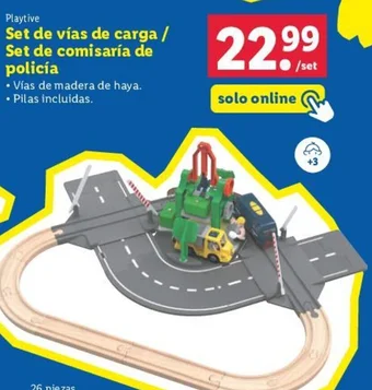 Lidl Set de vías de carga / Set de comisaría de policía oferta