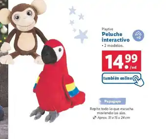 Lidl Peluche interactivo oferta
