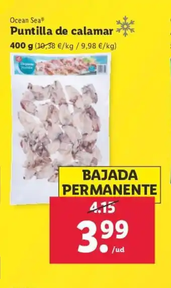 Lidl Puntilla de calamar oferta