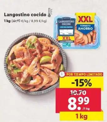 Lidl LANGOSTINO COCIDO oferta
