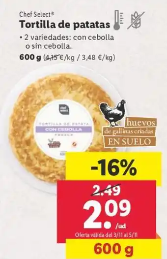 Lidl Tortilla de patatas oferta