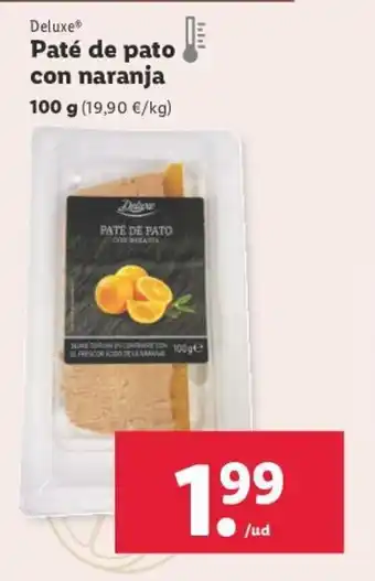 Lidl Paté de pato con naranja oferta