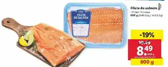 Lidl Filete de salmón 600g oferta