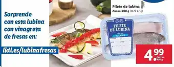 Lidl filete de lubina 300g oferta