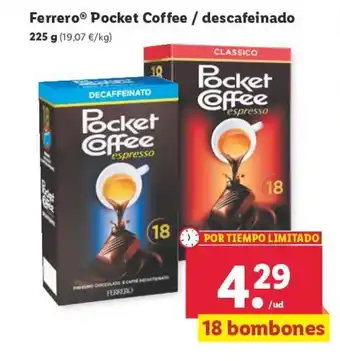 Lidl Ferrero Pocket Coffee / descafeinado oferta