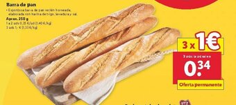 Lidl Barra de pan 250g oferta