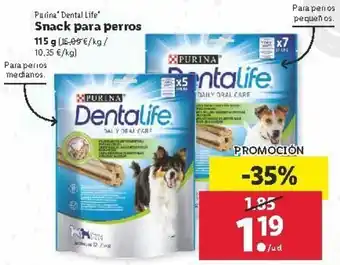 Lidl Snack para perros 115g oferta