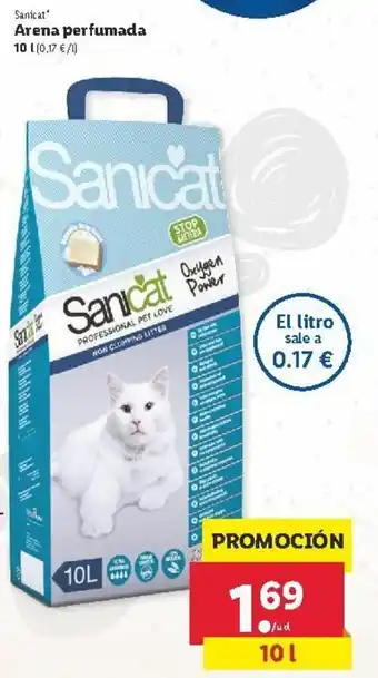 Lidl Sanicat Arena perfumada 10l oferta