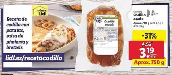 Lidl Codillo asado 750g oferta