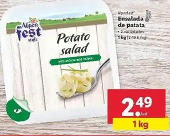 Lidl Ensalada de patata 1kg oferta