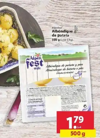 Lidl Albóndigas de patata 500g oferta