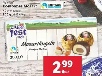 Lidl Bombones Mozart 200g oferta
