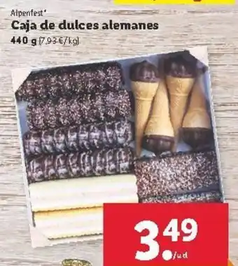 Lidl Caja de dulces alemanes 440g oferta