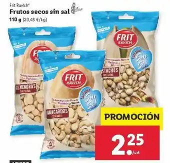 Lidl Frutos secos sin sal 110g oferta
