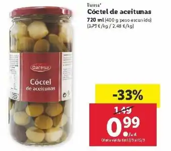 Lidl Cóctel de aceitunas 720ml oferta