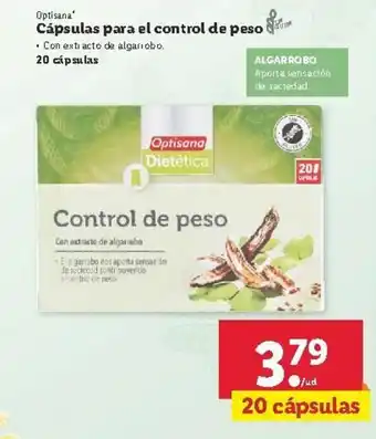 Lidl Cápsulas para el control de peso oferta