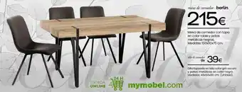 MyMobel Mesa de comedor Berlin oferta