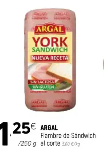 Coviran Argal Fiambre de Sándwich al corte 250g oferta