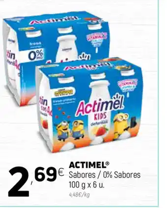 Coviran Actimel Sabores / 0% Sabores 100g x 6 u oferta