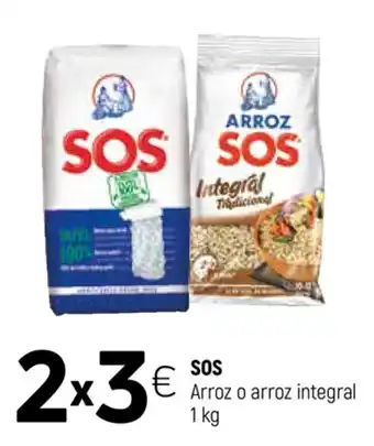 Coviran SOS Arroz o arroz integral 1 kg oferta