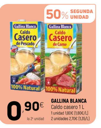 Coviran Gallina Blanca Caldo casero 1 L oferta