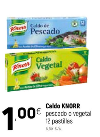 Coviran Knorr Caldo pescado o vegetal 12 pastillas oferta